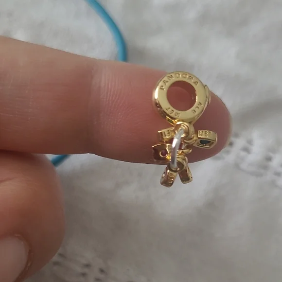 Silver Multi-Color Gemstone Pendant - Picture 5 of 7